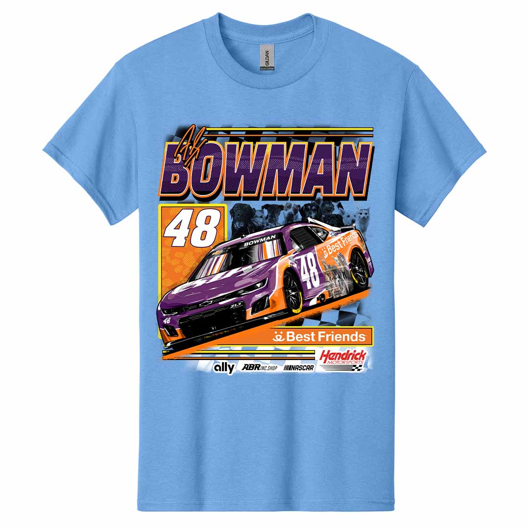 2025 Alex Bowman Best Friends T-Shirt - Light Blue