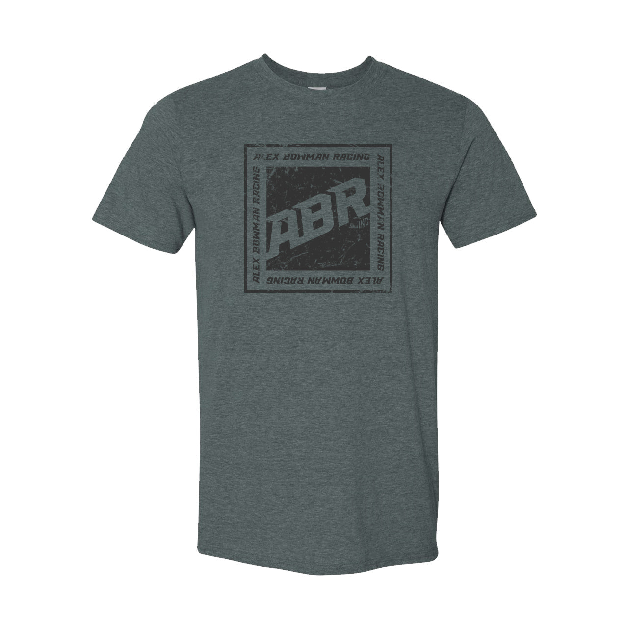 Distressed ABR Logo T-Shirt - Dark Heather
