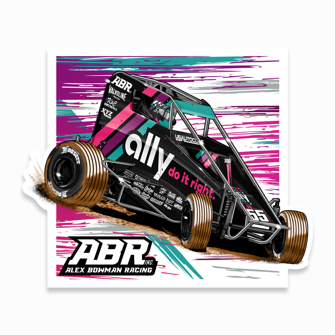 ABR Midget Sticker
