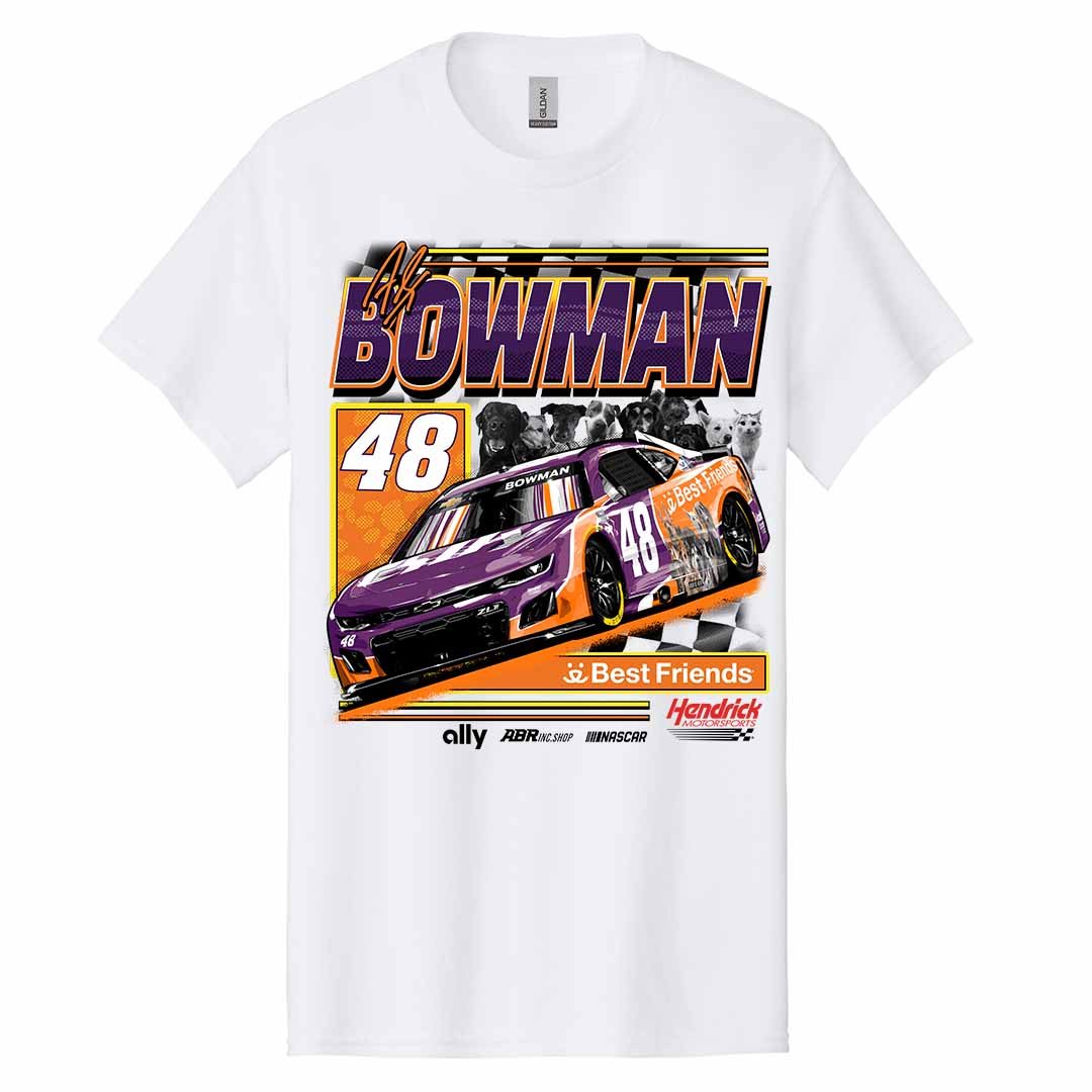 2025 Alex Bowman Best Friends T-Shirt - White