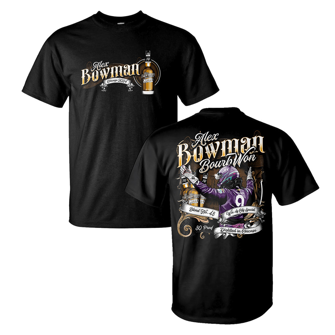 Alex Bowman Chicago Win T-Shirt - Black