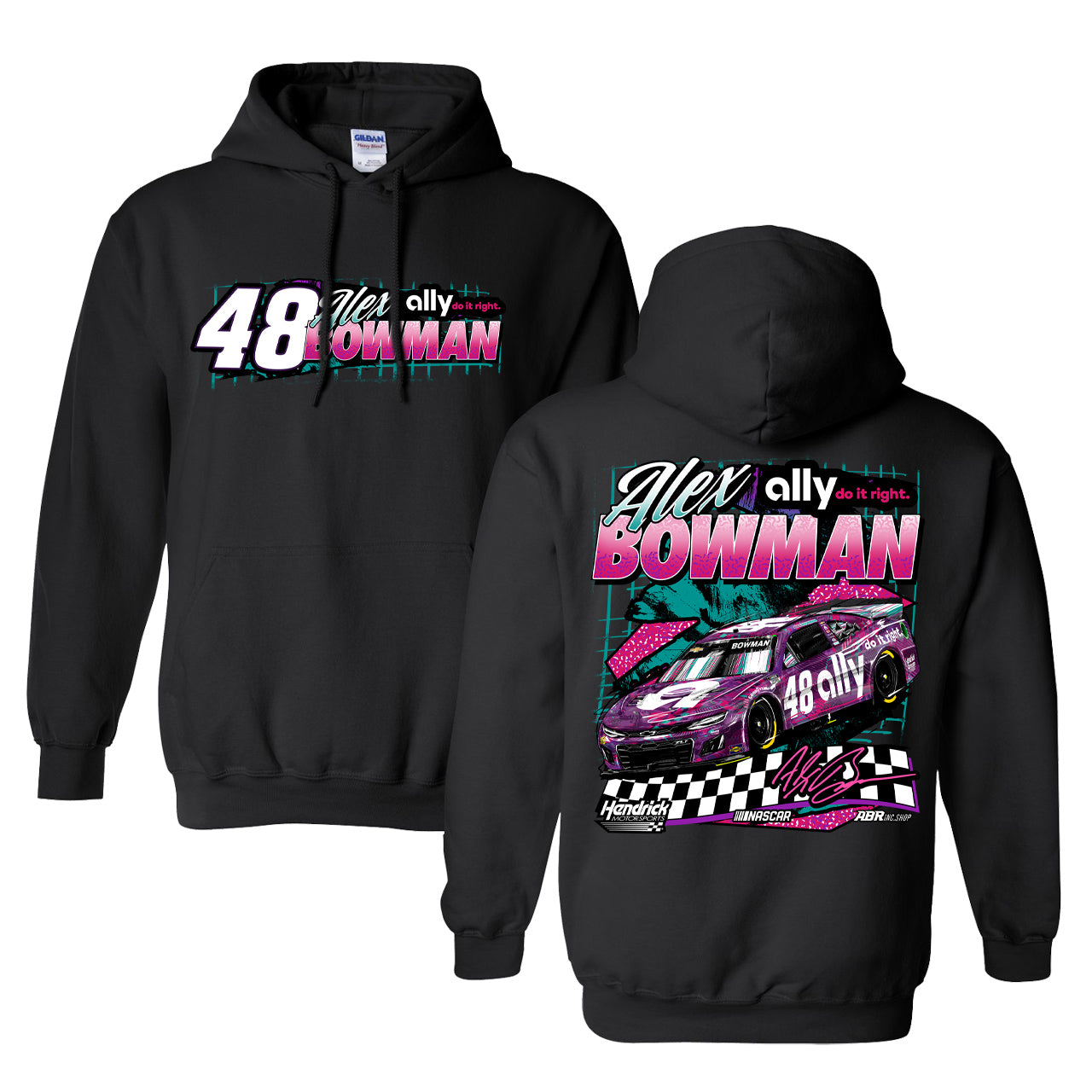 2024 Alex Bowman Cup Series Hoodie - Black
