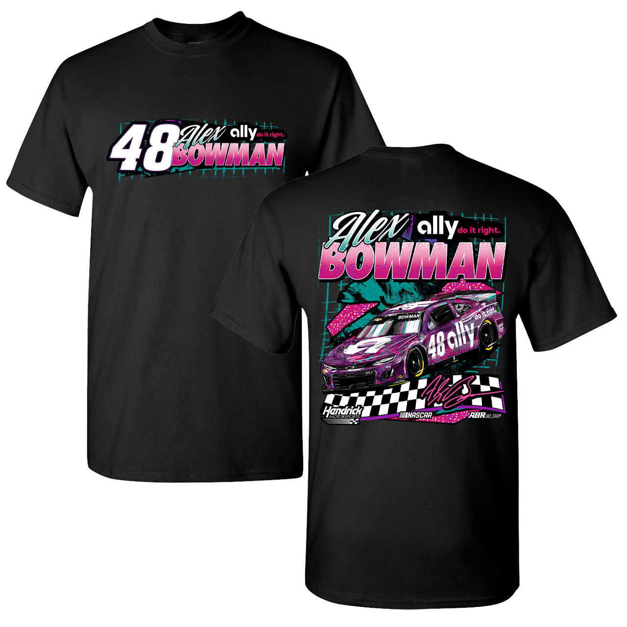2024 Alex Bowman Cup Series T-Shirt - Black