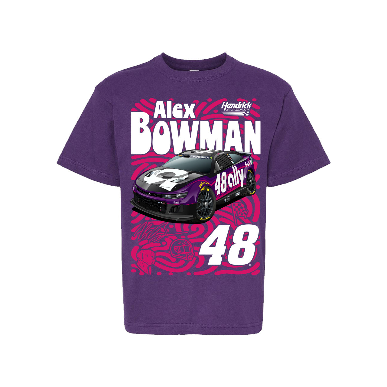 Alex Bowman Go Fast Kids - Purple