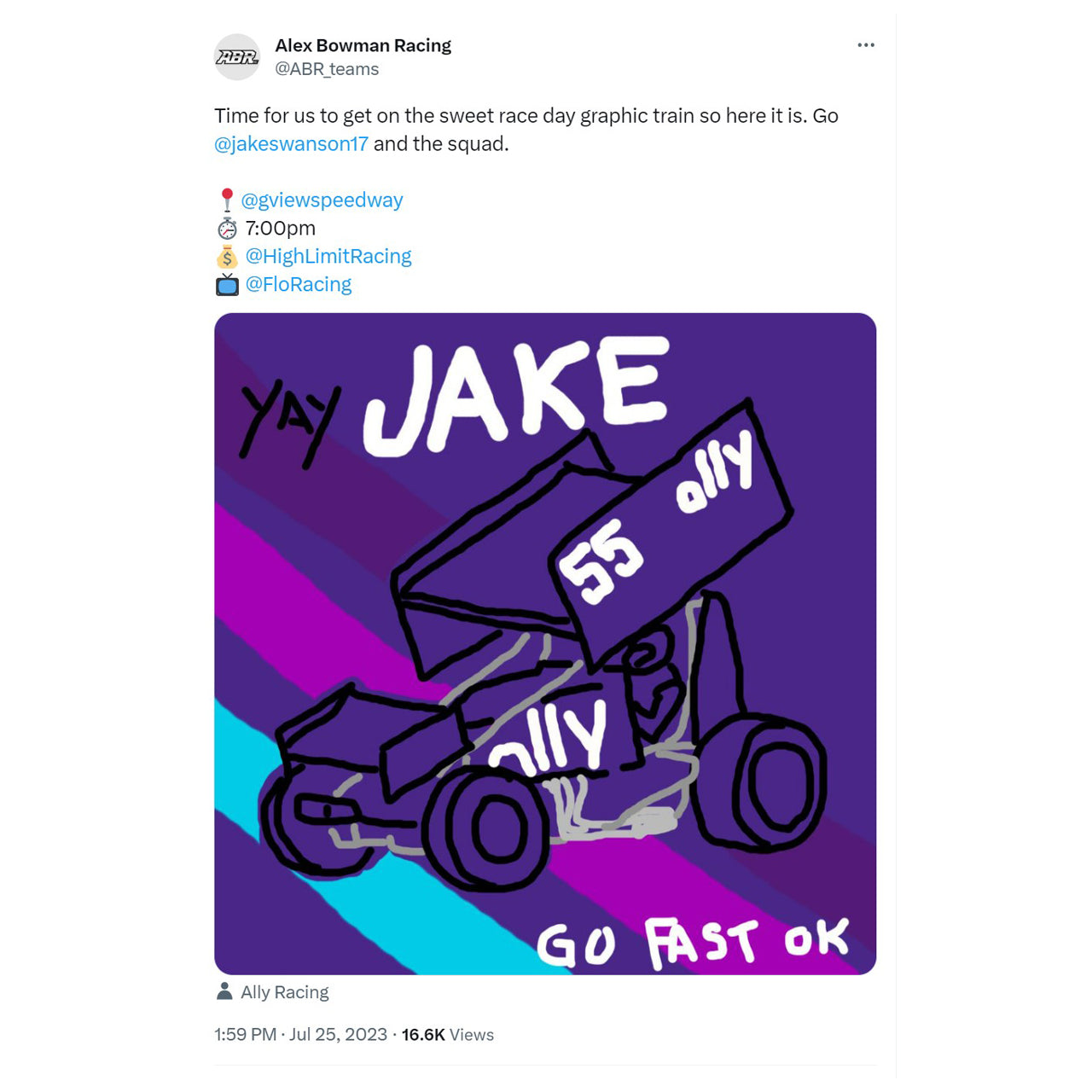 ABR Go Fast Ok T-Shirt - Black (Soft T-Shirt)