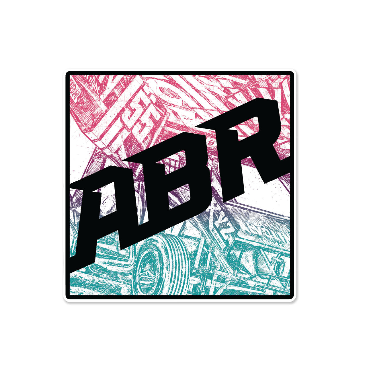 ABR Logo Ghost Car Sticker