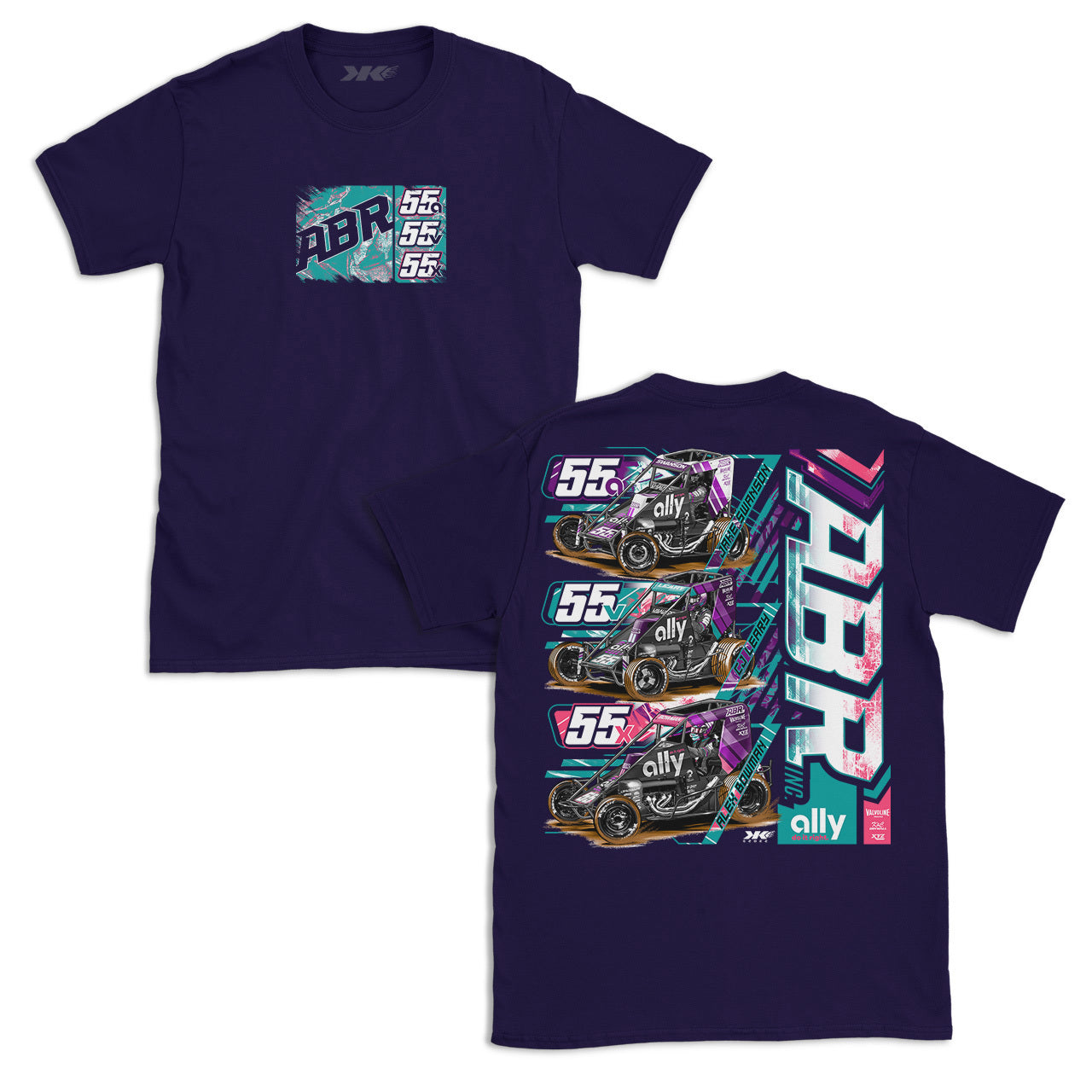 2023 ABR Midget Teams T-Shirt - Blackberry